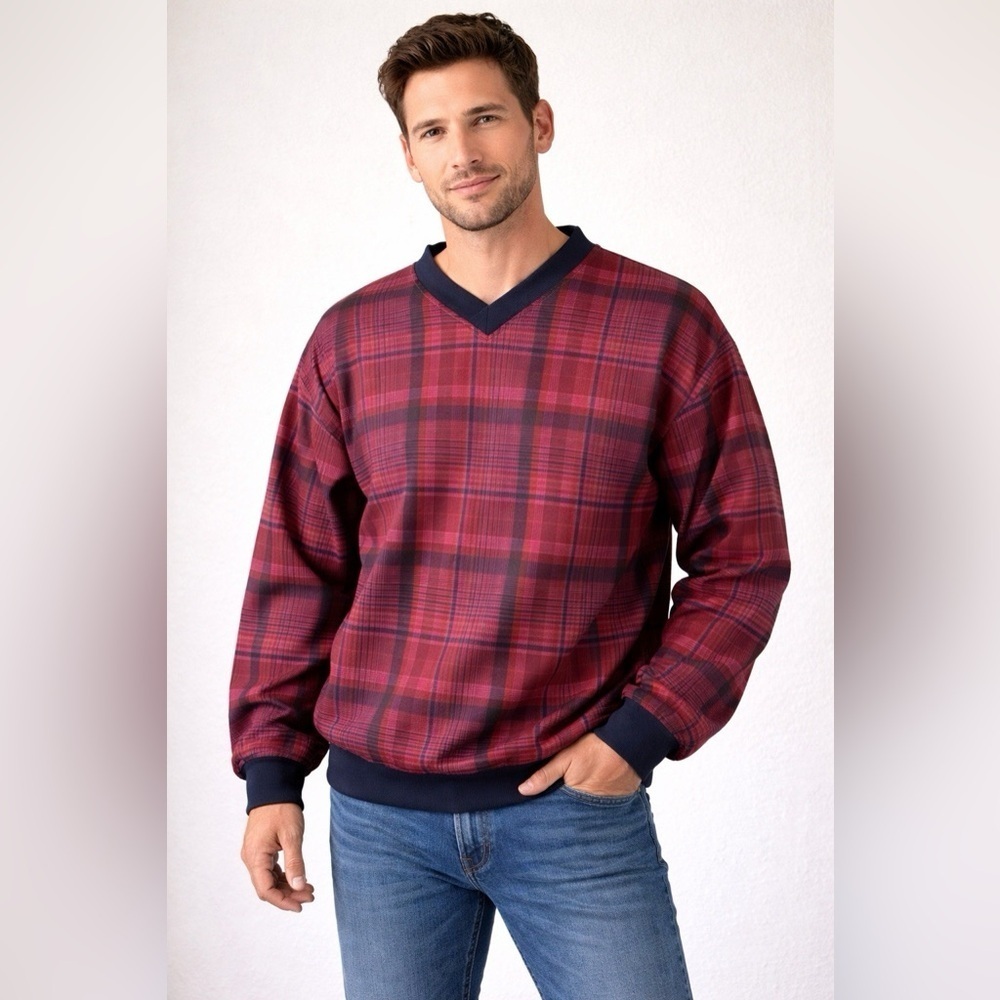 Forrester's Men's Plaid Performance Pullover Windbreaker - Size Large